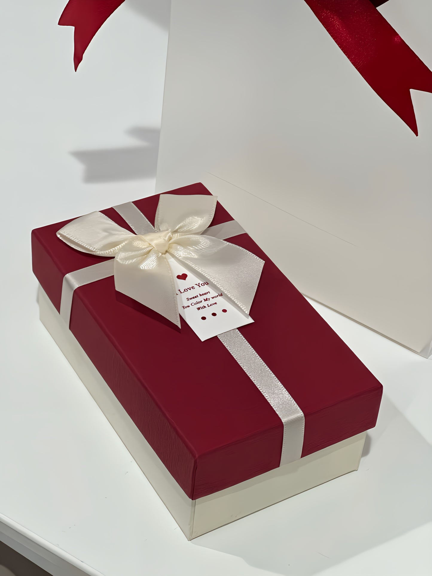 Red Frosted Gift Bag