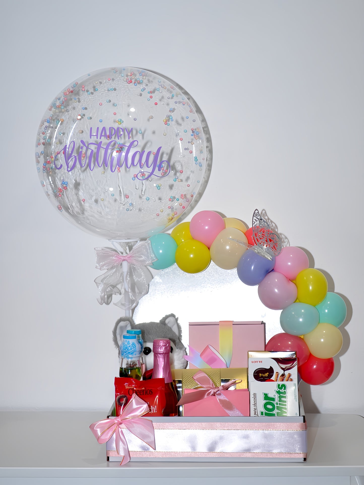 Celebration Hamper/Tray (Bobo Balloon)